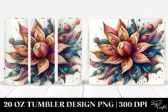 Wooden Stained Anemone | 20 oz Tumbler Product Image 1