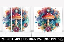 Magical Celestial Mushroom Clipart 20 Oz Tumbler Product Image 1