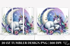 Napping Unicorn Tumbler | 20 Oz Tumbler Product Image 1