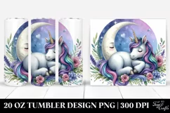 Napping Unicorn Tumbler | 20 Oz Tumbler Product Image 1