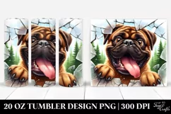 Cute Funny Bullmastiff | 20 oz Tumbler Product Image 1