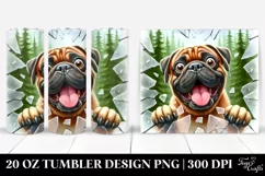 Cute Funny Bullmastiff | 20 oz Tumbler Product Image 1