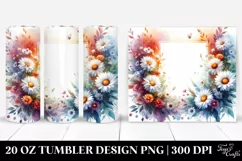 Vibrant Frame Daisy Tumbler | 20 Oz Tumbler Product Image 1