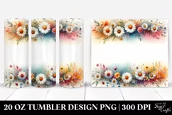Vibrant Frame Daisy Tumbler | 20 Oz Tumbler Product Image 1