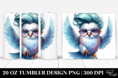 Cute Baby Dove Jumping, 20 Oz Tumbler Product Image 1