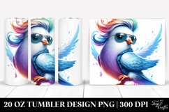Cute Baby Dove Jumping, 20 Oz Tumbler Product Image 1