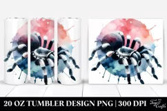 Tarantula Washed Watercolor Tumbler Design | 20 oz Tumbler Product Image 1