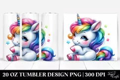 Funny Baby Unicorn | 20 oz Tumbler Product Image 1