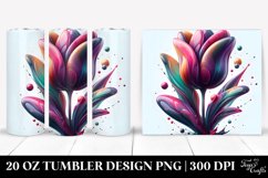 Glossy Tulip Tumbler | 20 Oz Tumbler Product Image 1