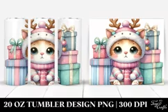 Expressive Baby Watercolor Kitten PNG Product Image 1