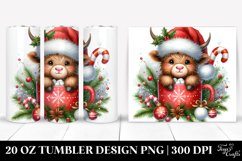 Christmas PNG 20 Oz Tumbler Design Product Image 1