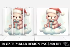 Retro Santa Baby Walrus | 20 oz Tumbler Product Image 1