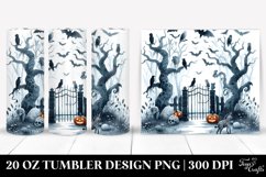 Halloween Forbidden Forest Watercolor | 20 oz Tumbler Product Image 1