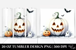 Very Simple Funny Halloween Clipart with Pumpkin Product Image 1