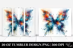 Vibrant Ice Butterfly | 20 oz Tumbler Product Image 1