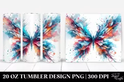 Vibrant Ice Butterfly | 20 oz Tumbler Product Image 1