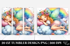Napping Fairy Tumbler | 20 Oz Tumbler Product Image 1