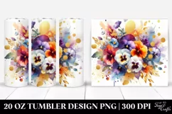 Abstract Bouquet GOLD FOIL | 20 Oz Tumbler Product Image 1