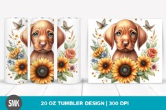 Watercolor Cute Baby Vizsla | 20 oz Tumbler Product Image 1