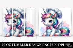 Baby Unicorn Baker Apron. 20 Oz Tumbler Design Product Image 1