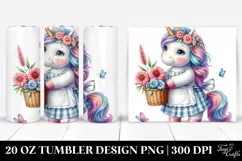 Baby Unicorn Baker Apron. 20 Oz Tumbler Design Product Image 1
