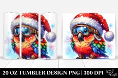 Vibrant Baby Watercolor Parrot PNG Product Image 1