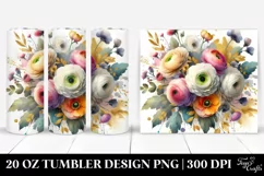 Abstract Colorful Bouquet | 20 oz Tumbler Product Image 1