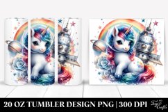 Baby Unicorn Space Station. 20 Oz Tumbler Design Product Image 1