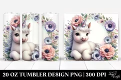 Anemone Frame Baby Unicorn | 20 oz Tumbler Product Image 1
