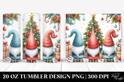 Cute Christmas Gnomes with Trees Clipart Product Image 1