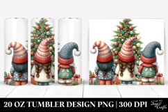 Cute Christmas Gnomes with Trees Clipart Product Image 1