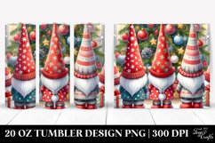 Cute Christmas Gnomes with Trees Clipart Product Image 1
