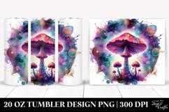 Magical Celestial Mushroom Clipart 20 Oz Tumbler Product Image 1