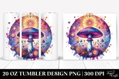 Magical Celestial Mushroom Clipart 20 Oz Tumbler Product Image 1