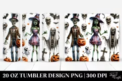 Simple Funny Halloween Clipart with Undead Product Image 1