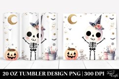 Retro Halloween Skeleton Glitter | 20 oz Tumbler Product Image 1