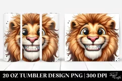 Watercolor Lion Big Eyes | 20 Oz Tumbler Product Image 1