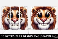 Watercolor Lion Big Eyes | 20 Oz Tumbler Product Image 1