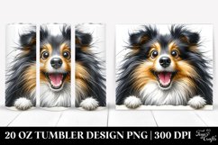 Crazy Looking Shetland Sheepdog | 20 Oz Tumbler Product Image 1