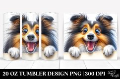 Crazy Looking Shetland Sheepdog | 20 Oz Tumbler Product Image 1