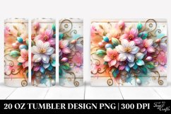 Colorful Floral Jasmine | 20 Oz Tumbler Product Image 1