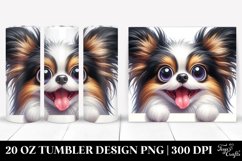 Crazy Looking Papillon | 20 Oz Tumbler Product Image 1