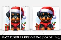 Expressive Baby Watercolor Rottweiler PNG Product Image 1