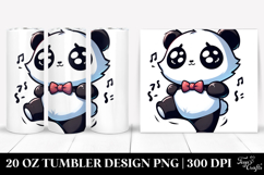 Ridiculously Cute Panda with Bow Tie 20 Oz Tumbler Product Image 1