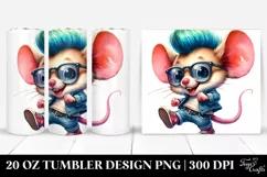 Cute Baby Mouse Poses, High-Res 20 Oz Tumbler Product Image 1