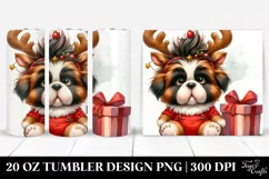Expressive Baby Watercolor Saint Bernard PNG Product Image 1