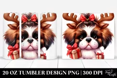 Expressive Baby Watercolor Saint Bernard PNG Product Image 1
