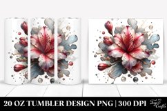 Glossy Azalea Watercolor Splash | 20 Oz Tumbler Product Image 1