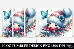 Cute Watercolor Butterfly 20 Oz Tumbler Product Image 1