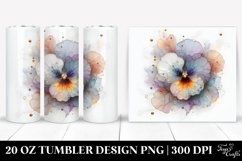 Shiny Pastel Pansy Clipart Product Image 1